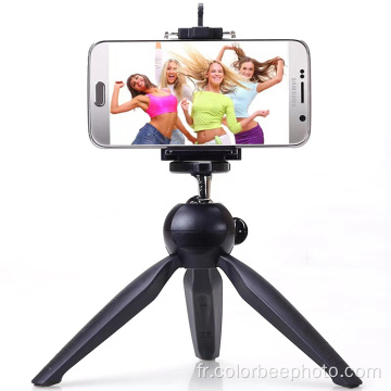 Support de selfie de téléphone de trépied de mini-caméra de table portable